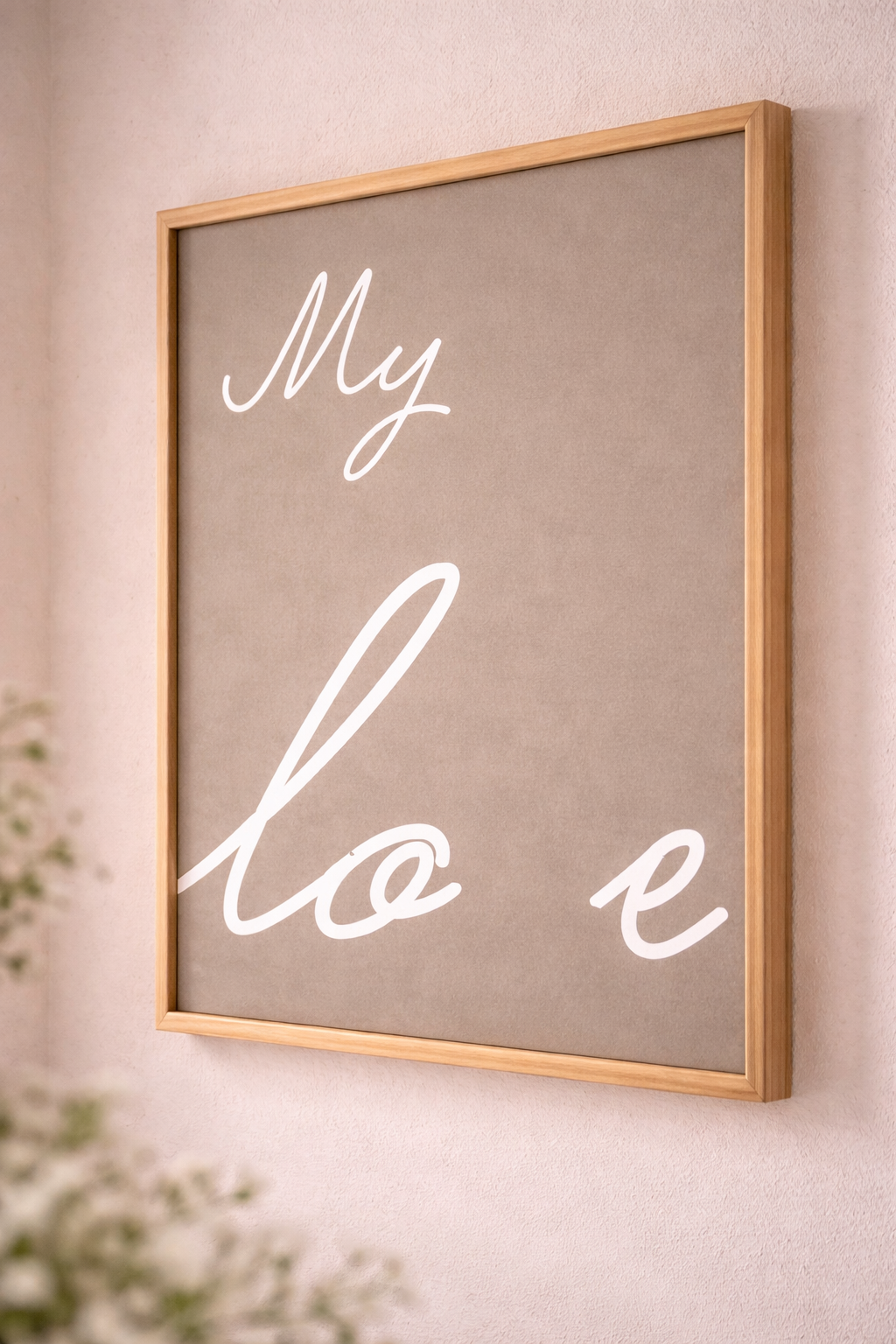 My Love Baby Footprint Keepsake Printable | Nursery Wall Art Digital Download
