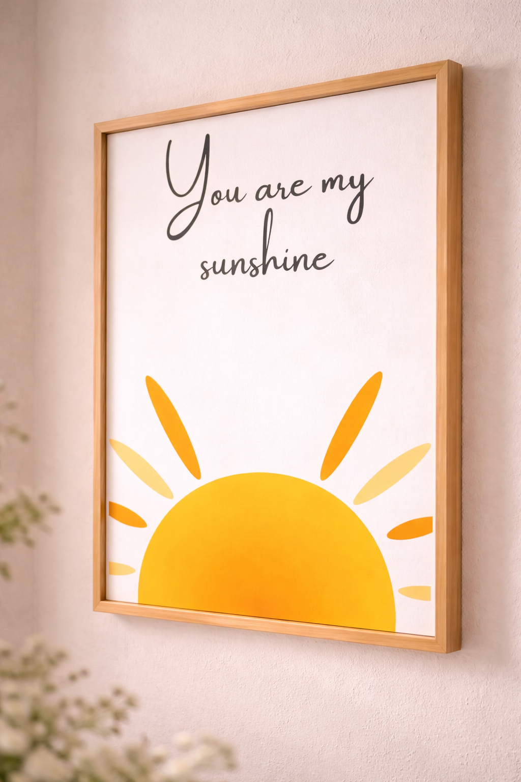 You Are My Sunshine – Baby Footprint Keepsake Printable | Nursery Wall Art Digital Download